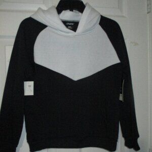 Athletex Black & White Kids Size Large (12) Hoodie w/pockets